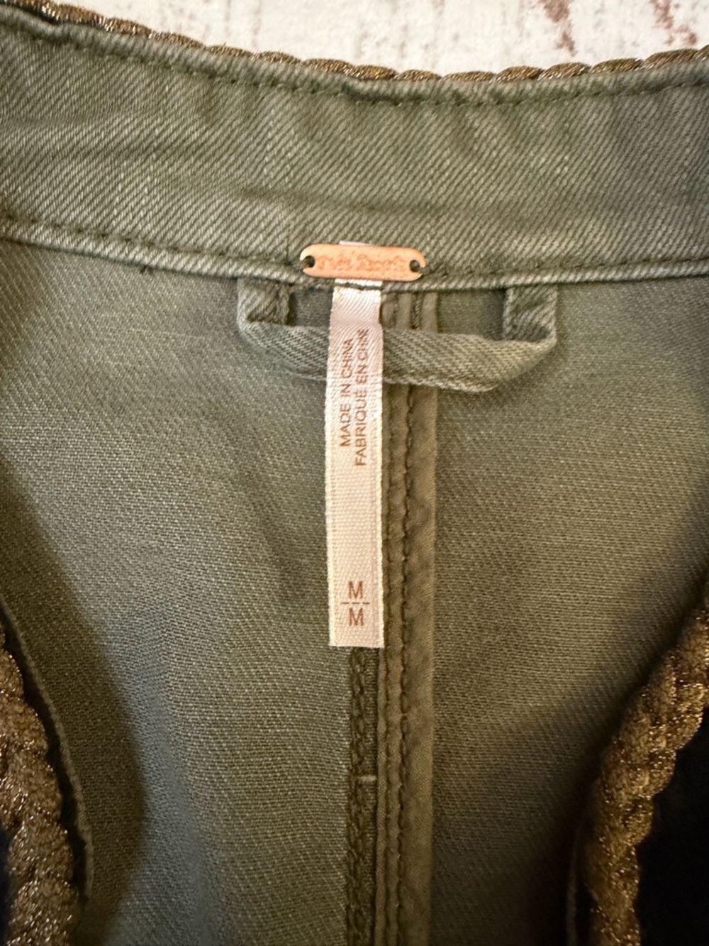 Free People Passenger Jacket Military Army collar - Picture 16 of 16
